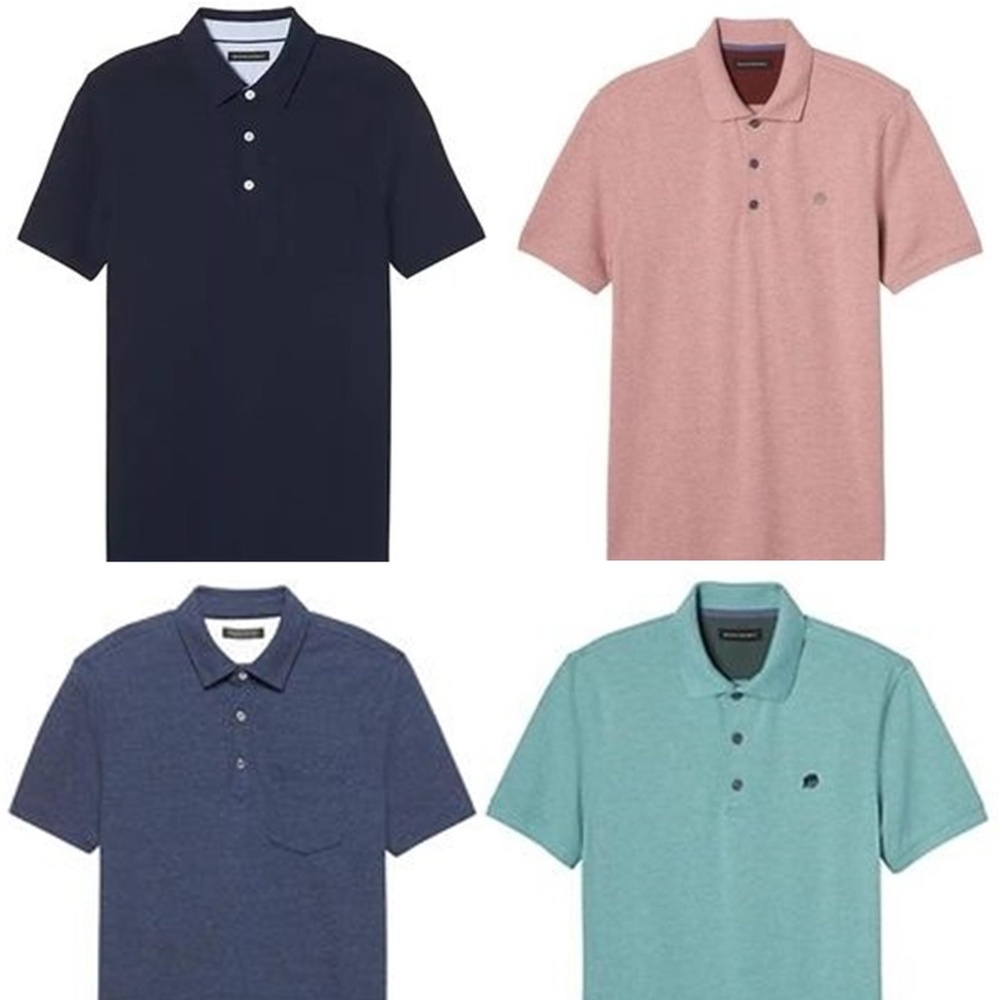 LOT OF 4 BANANA REPUBLIC POLO